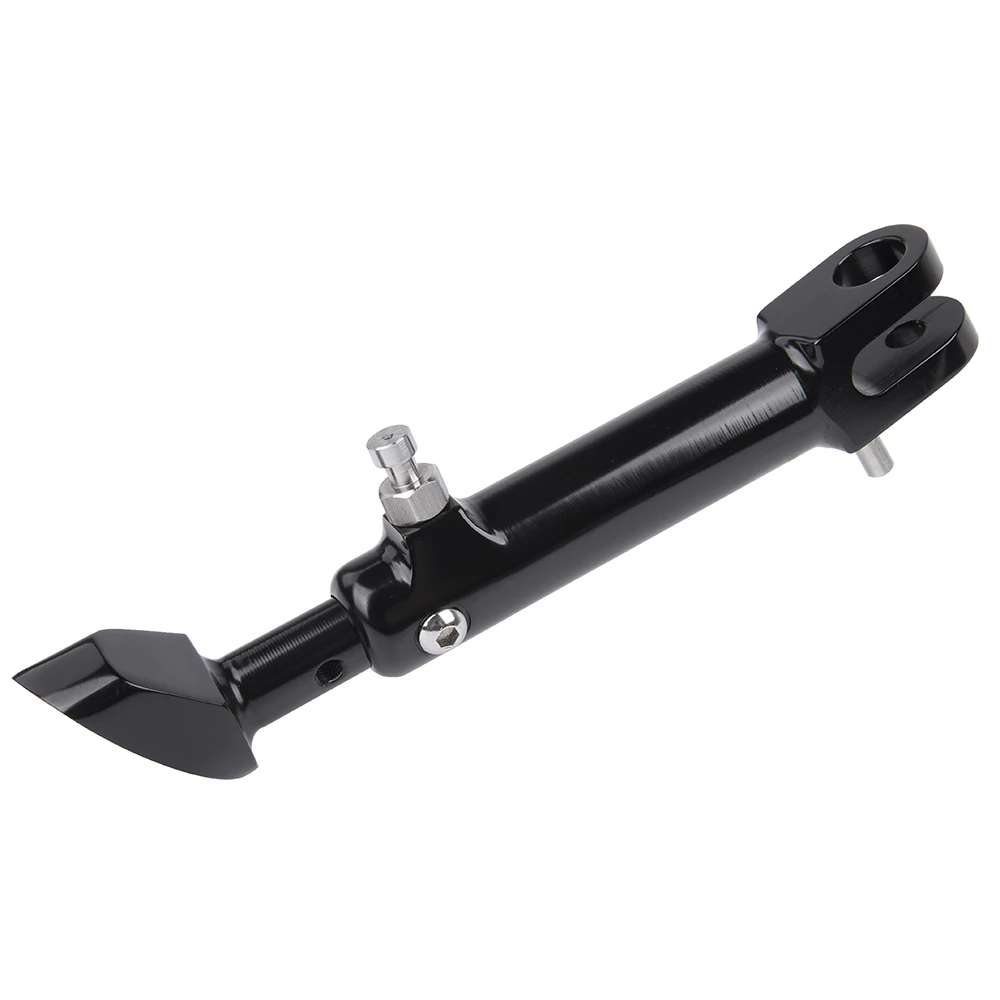  Moto Black CNC Aluminum Durable Adjustable Kickstand Side Foot Stand Bracket for 2018 & Up Kawasaki