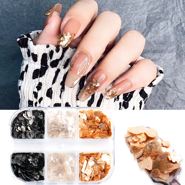 Snowflake Flake Nail Art Glitter Holographic Laser Reflective Sequins Pink White DIY Winter Decor Slice Manicure LE1909-27