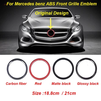

Car Accesoory Front Grille Sticker ABS Star Emblem Covers 18.8CM 21CM for Mercedes-Benz C200 E300L A B C E CLA GLA GLC GLE G