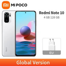 Global Version Xiaomi Redmi Note 10 4GB 128GB Snapdragon 678 Octa Core AMOLED DotDisplay 48MP Camera Mobile Phone Note10 5000mAh