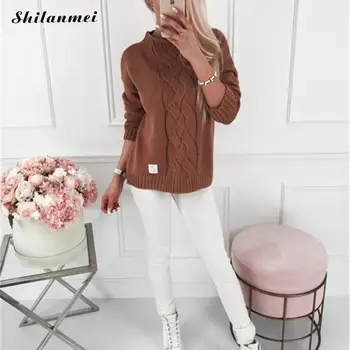 

Fashion Sweaters Women 2019 Autumn Winter Knitwear Female Pullover Casual Sweater Pull Femme Ladies Knitted Women Streetwear Top