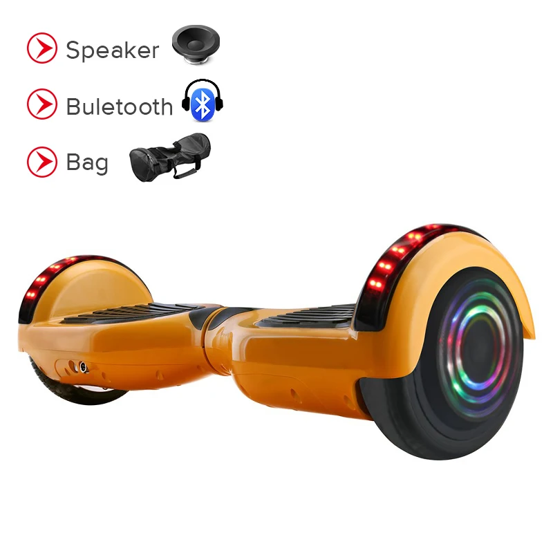

6.5 Inch Self-Balancing Scooters Smart APP Control Cheap UL2722 Hoverboard For Child Electric Skateboard Steering-wheel Scooter
