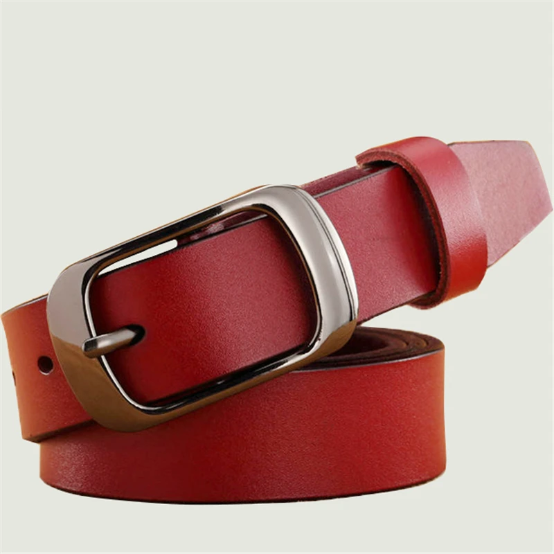

2020 Women's Strap Casual All-match Women Brief Genuine Leather Belt Women Strap Pure Color Belts Top Quality Jeans Belt
