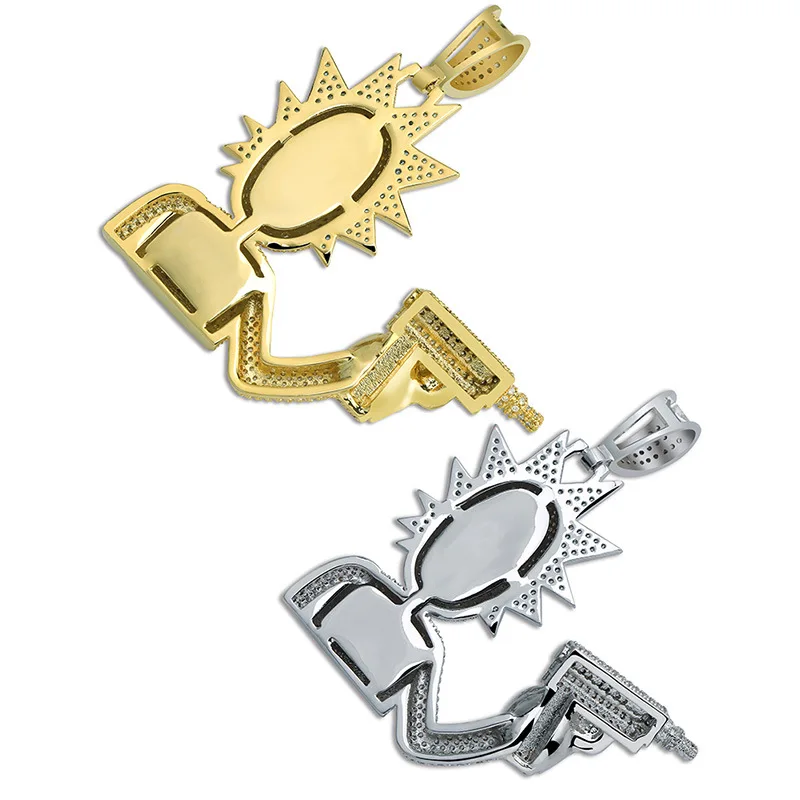 Новое Дизайнерское колье Rick And Morty Jewelr золотого и серебряного цвета с подвеской CZ в стиле хип-хоп для мужчин и женщин, ювелирное ожерелье s