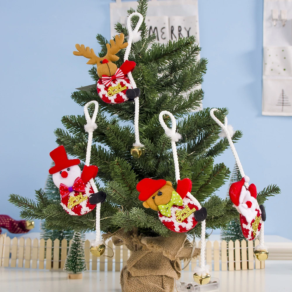 

2020 Merry Christmas Ornaments Christmas Gift Santa Claus Snowman Tree Toy Doll Hanging Decorations for Home Enfeites De Natal
