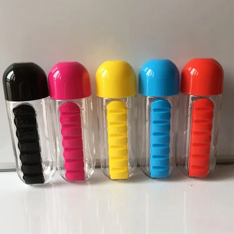 Многоцветная опция 7 дней таблетки лекарство Органайзер держатель бутылки для напитков коробка