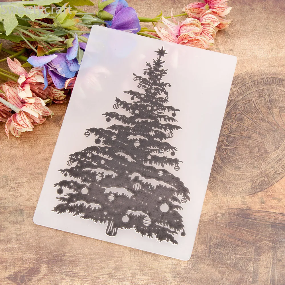 Embossing Folder Making Card New Plastic Embossing Folder Trees