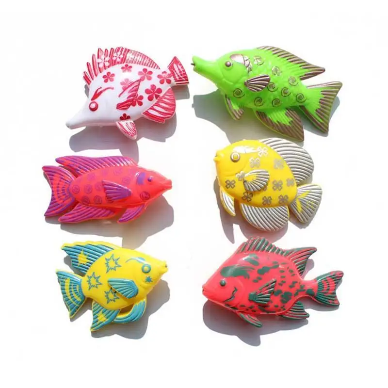 6 шт. магнитные рыболовные игрушки для детей 6 видов рыб+ 1 набор удочек растущая головоломка рыболовная игра родитель-детская игрушка