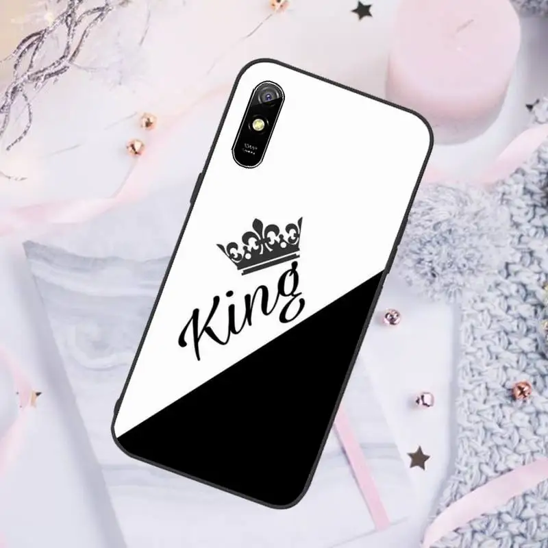 best phone cases for xiaomi King Queen Crown Phone Case For Xiaomi Redmi note 8 9 pro 7 8T 9A 9S K20 xiaomi leather case color Cases For Xiaomi