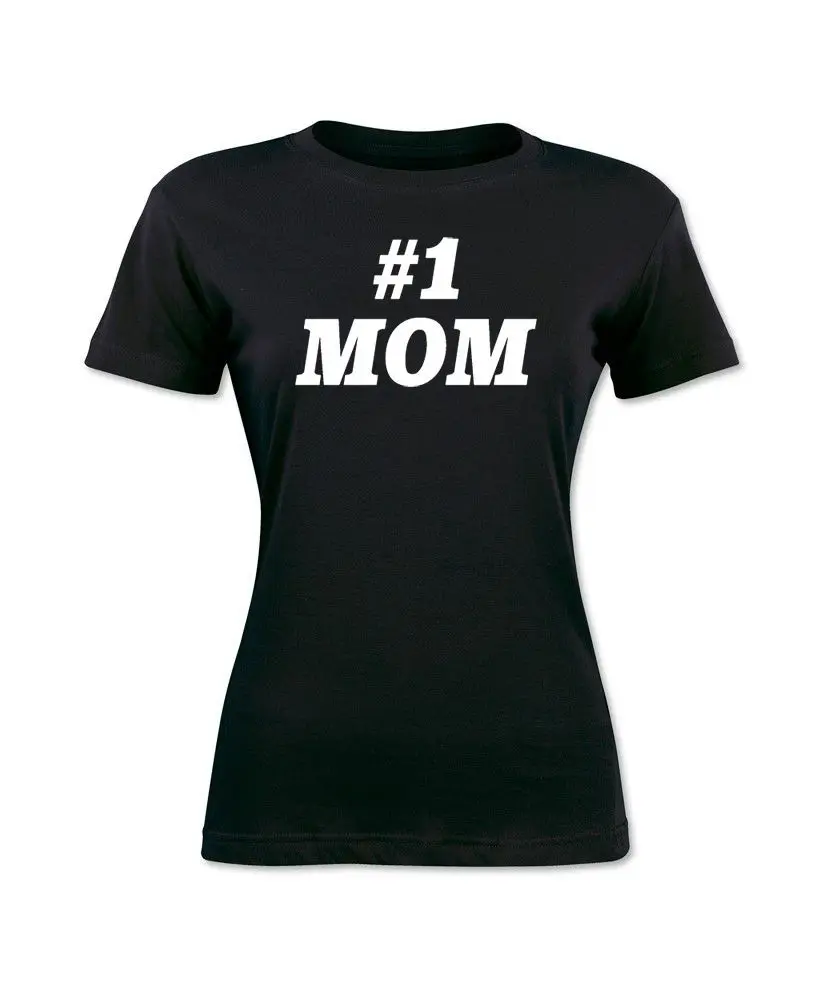 

Number # 1 Mom Mothers Day Cool Funny Trendy T-Shirt Summer Style Casual Cotton Woman T Shirt Female Natural Cotton Harajuku