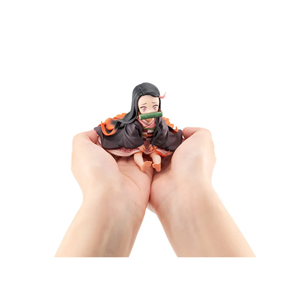 Аниме Kimetsu no Yaiba фигурки демонические игрушки Kamado Nezuko Figma Kawaii Demon Slayer прекрасная кукла для детей Brinquedos модель