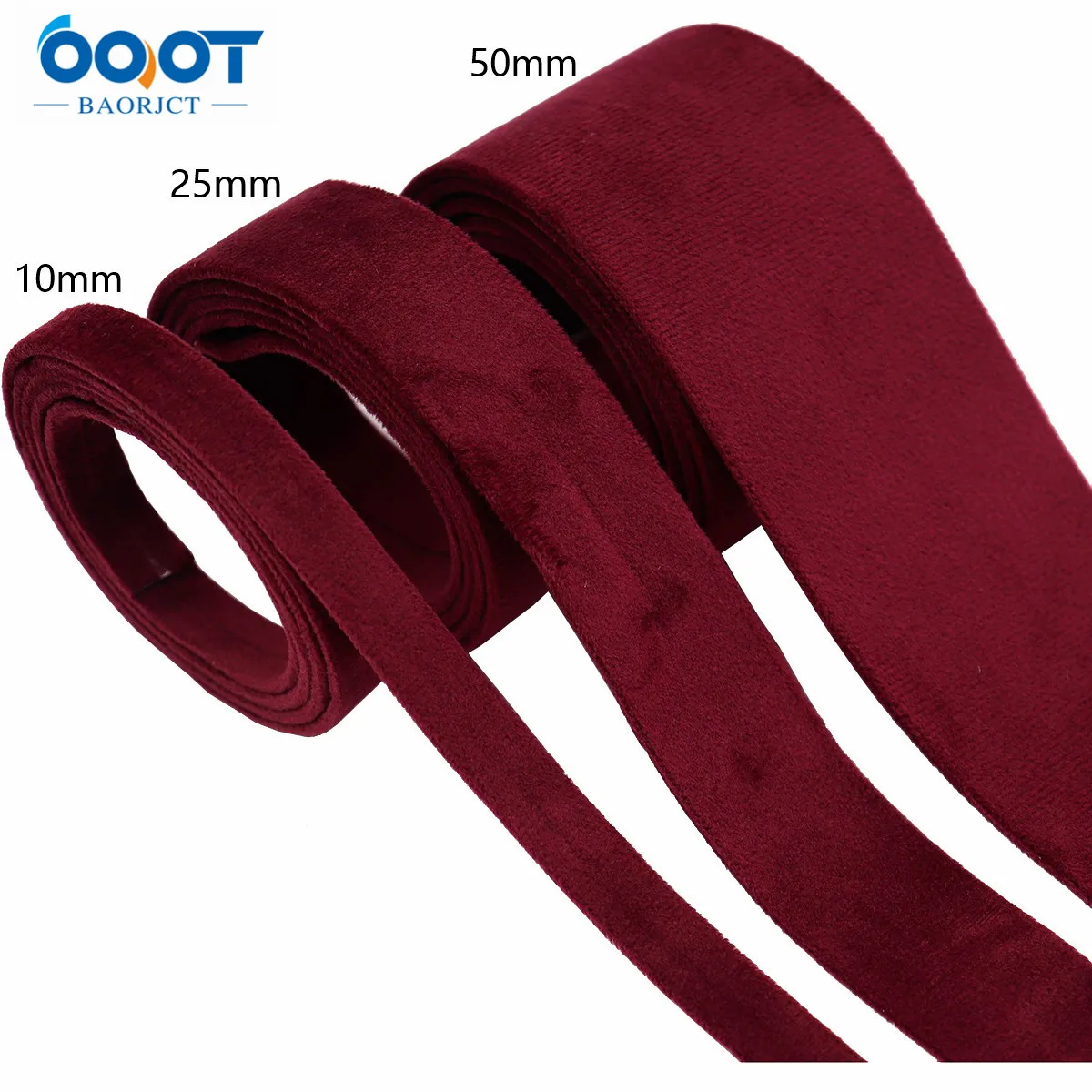 Wired In/Outdoor Velvet Ribbon 2 inch 50 yards Bordeaux