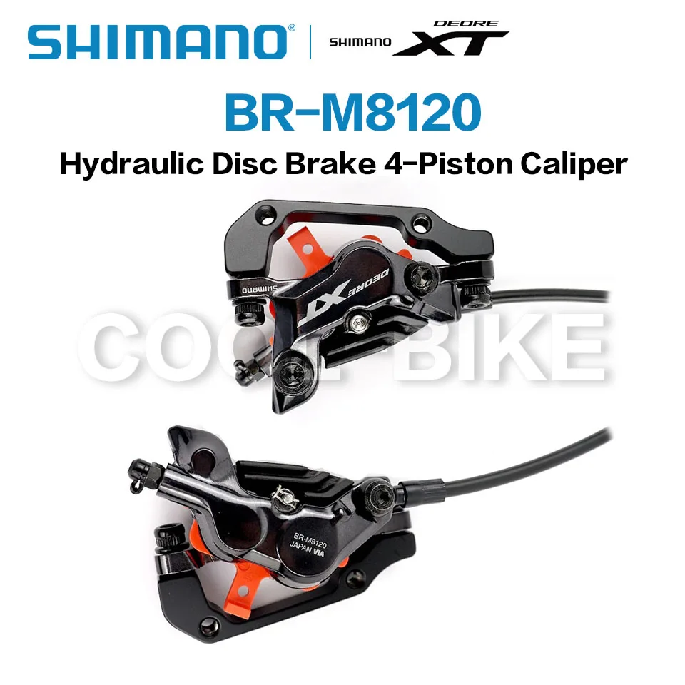Shimano Deore XT M8100油圧ブレーキ（美品） SHIMANO（シマノ）BR-M8100 メタルパッドフィン付 油圧ディスク