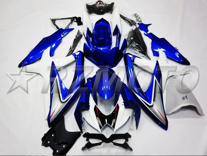 

New (Injection molding) ABS Fairing Kits Fit For Suzuki GSXR-600 GSXR-750 K8 2008 2009 2010 Fairings set nice blue hot