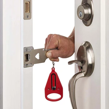 

Portable Hotel Door Lock Locks Self-Defense Safety Door Lock For Travel Lock Anti Theft Security Privacy Hotel Home Room CY