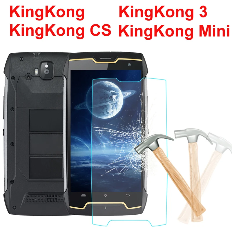 Tempered Glass for Cubot King Kong CS 3 Protective 9H Quality Screen Protector Film Case KingKong Mini | Мобильные телефоны и