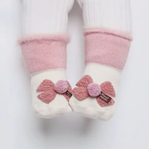 Hair Ball Bow12to36M Повседневные носки с рисунками для новорожденных и детей ясельного возраста; нескользящие носки; ботинки; тапочки; Популярные носки; Pudcoco; Лидер продаж - Цвет: Hair Ball Bow12to36M