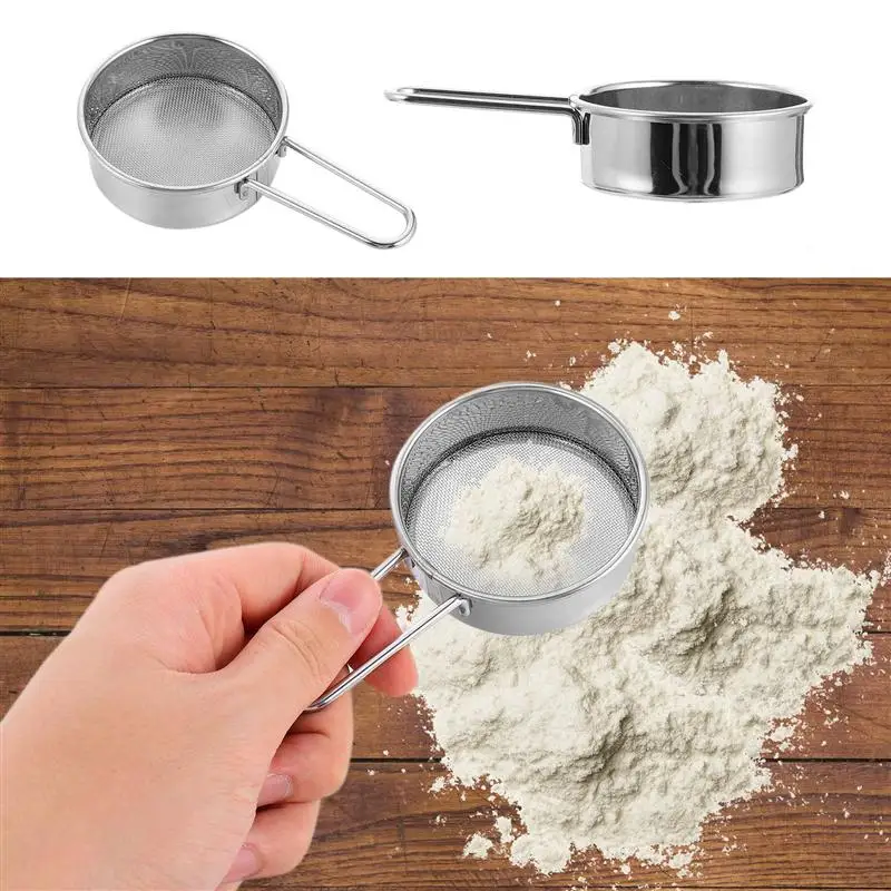

2pcs Kitchen Sifting Tools Baking Sifting Tools Flour Sieves Flour Strainer