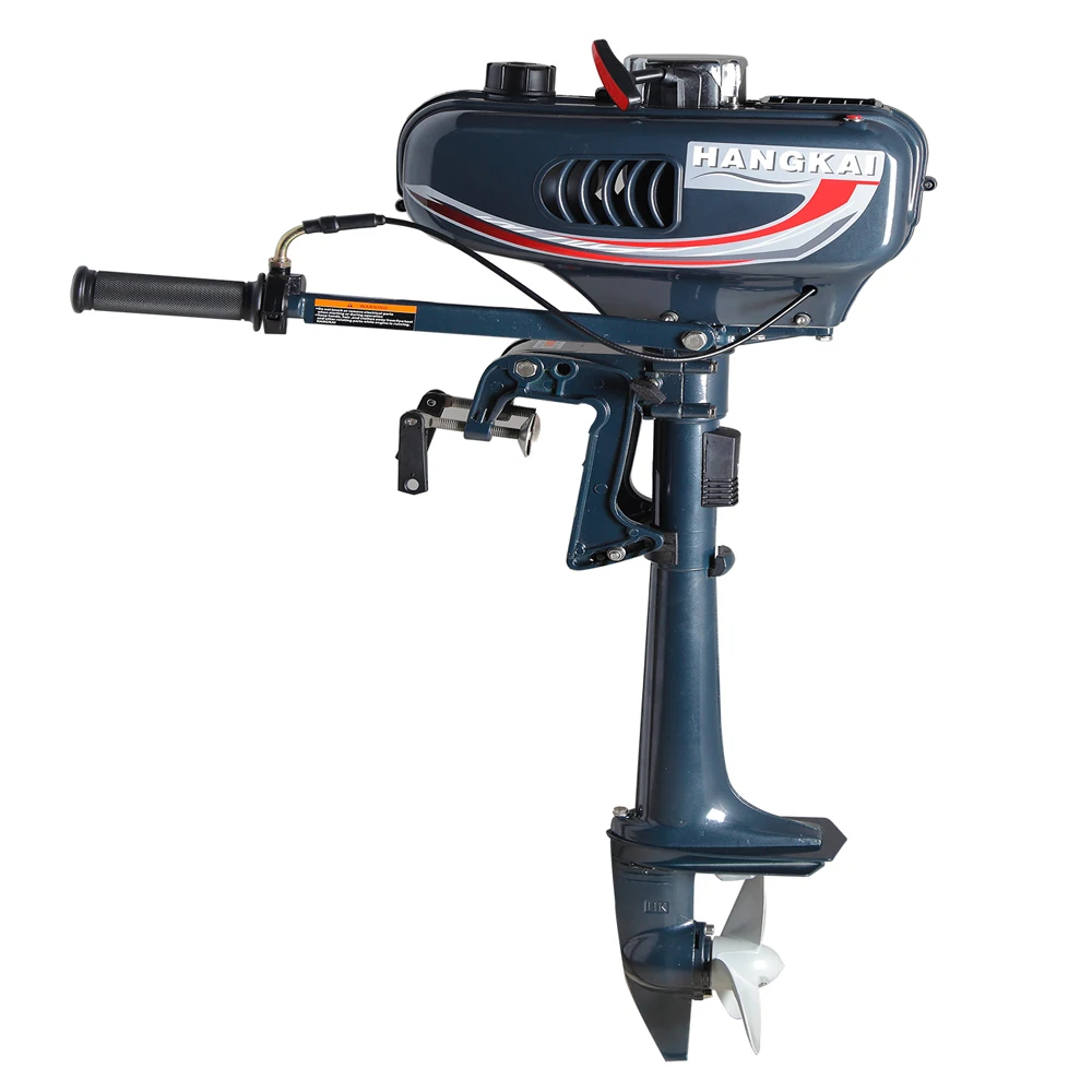 3.5HP Heavy Duty Outboard Boat Motor 2 Stroke Outboard Motor Boat Engine Water Air Cooling System Short Shaft