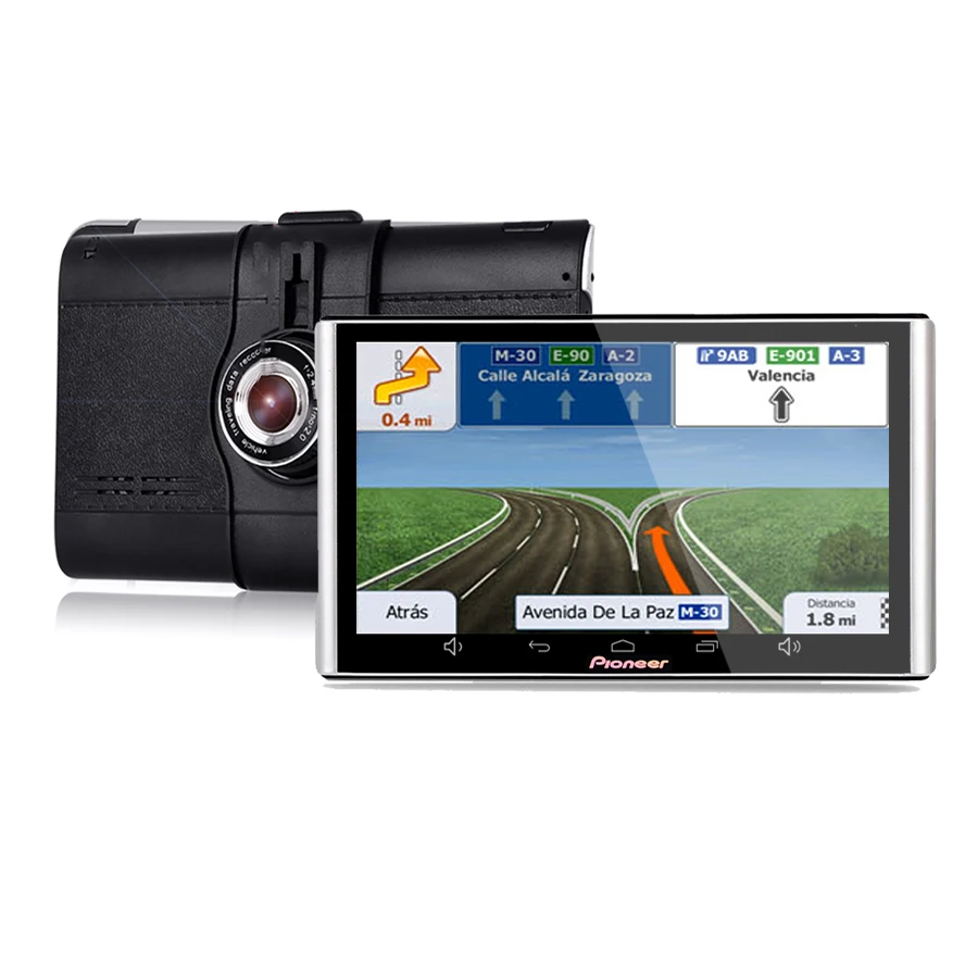 Автомобильный видеорегистратор, Android GPS навигатор WiFi Bluetooth 7 дюймов FHD 1080p Автомобильный видеорегистратор двойной объектив sat nav навигатор|GPS для транспорта| | АлиЭкспресс
