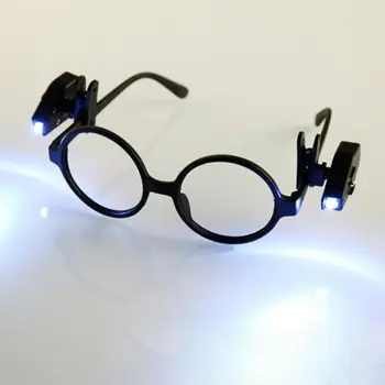

Adjustable Book Reading Lights Night Light For Eyeglass and Tools Mini Reading Light Lamp LED Glass Universal Eyeglass Clip Lamp