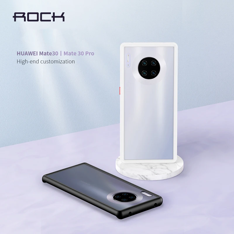 For Huawei Mate 30 Pro Case Rock Matte Translucency Shockproof Plastic Silicone Hybrid Phone Cases for Back Cover | Мобильные