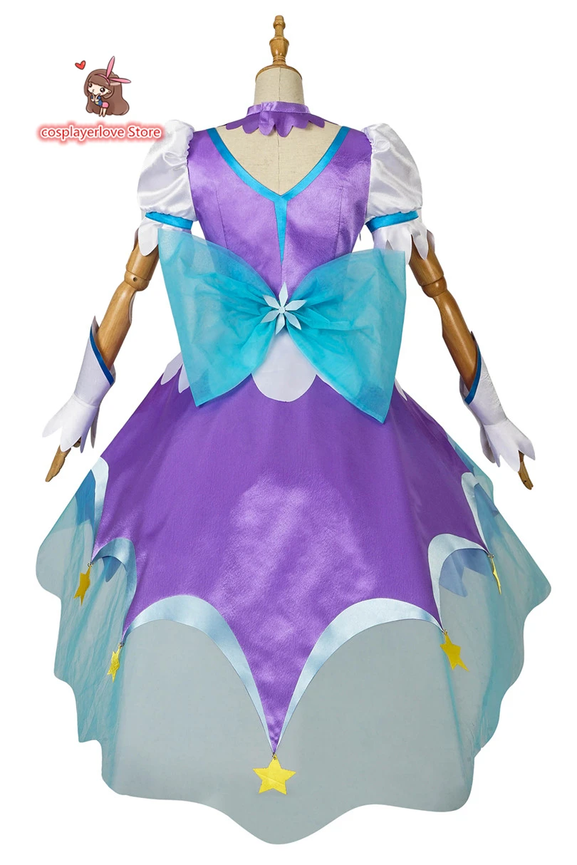 Звездный мерцающий Precure симпатичный милый Cure Selene/Кагуя Мадока косплей костюм сделанный на заказ для Хэллоуина Рождественский Костюм