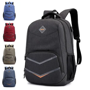 

2020 Fashion New Girl Backpack Rechargeable Waterproof Canvas Business Computer Leisure Bag Backpack