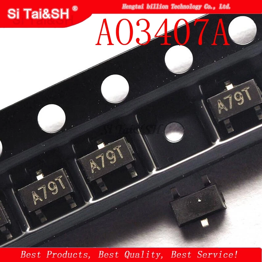 50 шт./лот AO3407A SOT-23 маркировка: A79T AO3407 SOT23 p-канал MOSFET новое и оригинальное