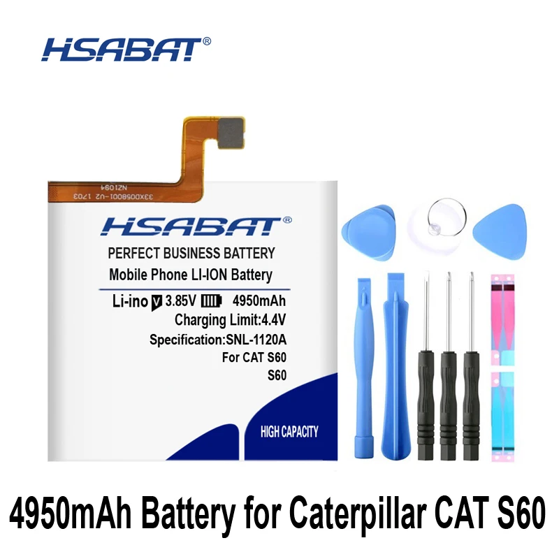 

HSABAT 5050mAh for Caterpillar CAT S60 APP-12F-F57571-CGX-111 Battery