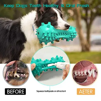 

New Pet Dog Toy Interactive Rubber Balls Pet Dog Cat Puppy Chew Toys Teeth Chew Toys Tooth Cleaning Food