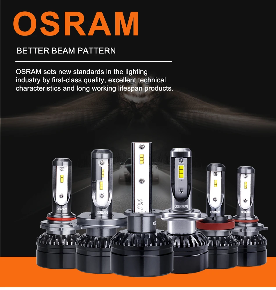 Osram 9005 9006 светодиодный налобный фонарь luz led h1 светодиодный вентилятор h4 bombillos led h7 h16 светодиодный головной светильник h8 h9 h11 лампа для противотуманной фары