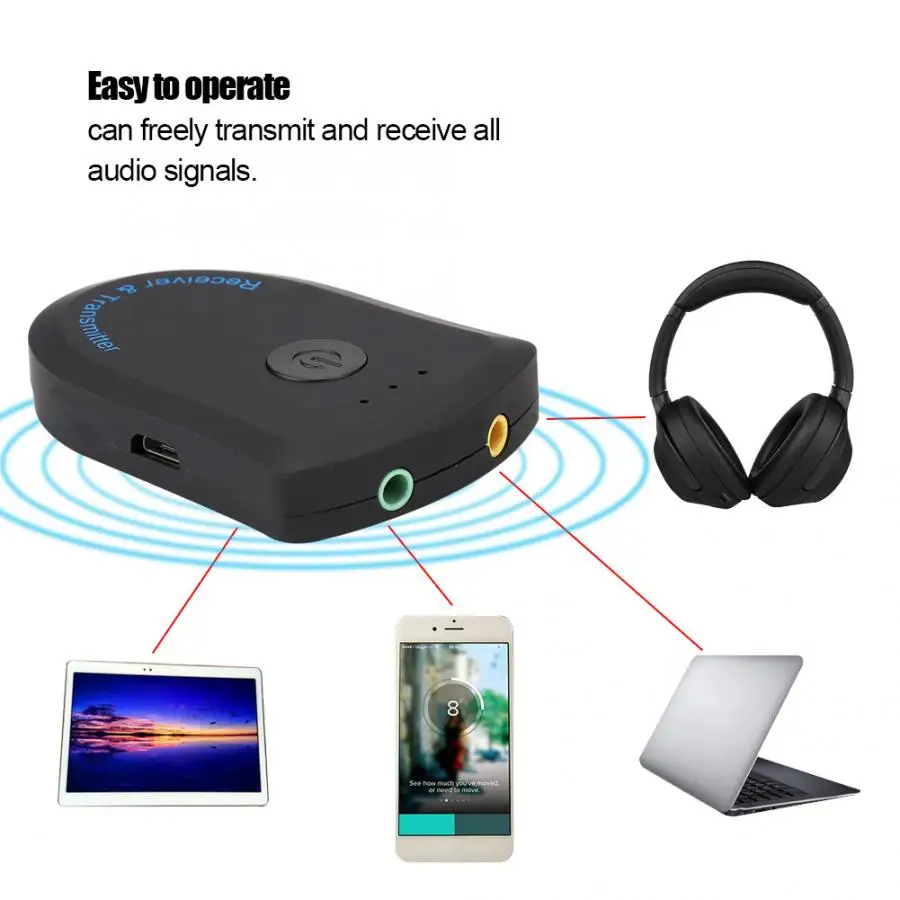 BT-805 300 мАч встроенный аккумулятор беспроводной Bluetooth аудио адаптер приемник и передатчик adaptador bluetooth адаптер для ТВ CD