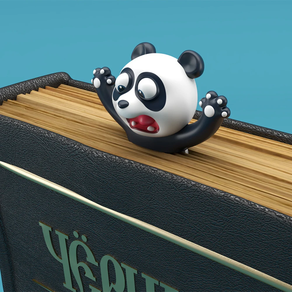 3D Stereo Lovely Cartoon Animal Bookmarks PVC Material Creative Book Markers Office School Stationery For Gift Bookmark animal bookmark bookmarks stationery supplies