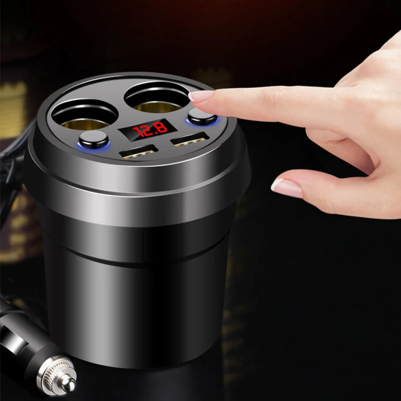 12 V-24 V Dual USB Автомобильное зарядное устройство разветвитель автомобильного прикуривателя розетка Зарядное устройство адаптер светодиодный 3.1A обнаружения для телефона MP3 DVR аксессуары