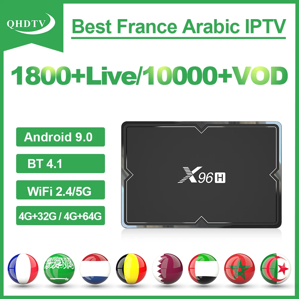 X96H IPTV Französisch Arabisch Belgien IPTV Abonnement QHDTV 1 Jahr Dual-band WIFI IPTV Frankreich Niederlande Deutschland Box Android BT 4,1 X96H IPTV Französisch Arabisch Belgien IPTV Abonnement QHDTV 1 Jahr Dual-band WIFI IPTV Frankreich Niederlande Deutschland Box Android BT 4,1