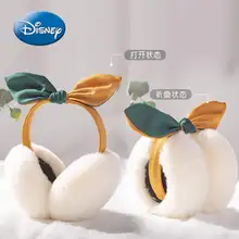 Disney princesa dos desenhos animados mulher earmuffs inverno de pelúcia quente cabeça montado earmuffs crianças de pelúcia bandana acessórios de roupas