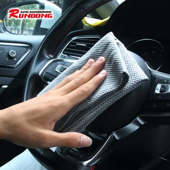 

Single Side Embossed Synthetic Deerskin Towel Car Towel Pet Towel Cleaning Towel Black And White with Pattern Barrel 43*32 Cm