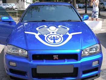 

For Multiple Color Graphics Devil Cross Wings V-Twin Engine Car Racing Decal Sticker
