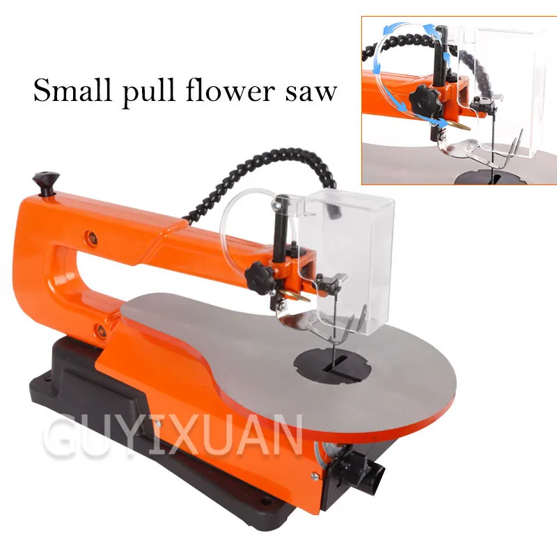 Best  Small pull flower saw Desktop curve saw Adjustable speed chainsaw Woodworking tools Home improvemen