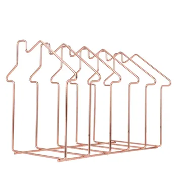 

1pc Iron Office Desktop Storage Rack File Frame Documents Holder Organizer