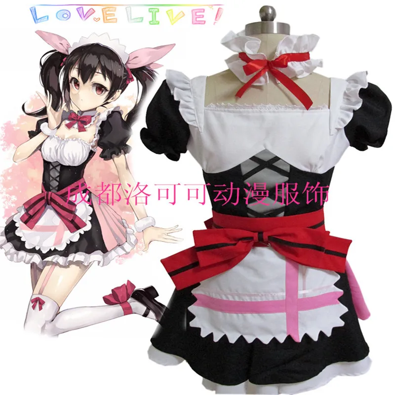 Может быть адаптирован для аниме LoveLive! Косплей Нико Ядзава милое платье