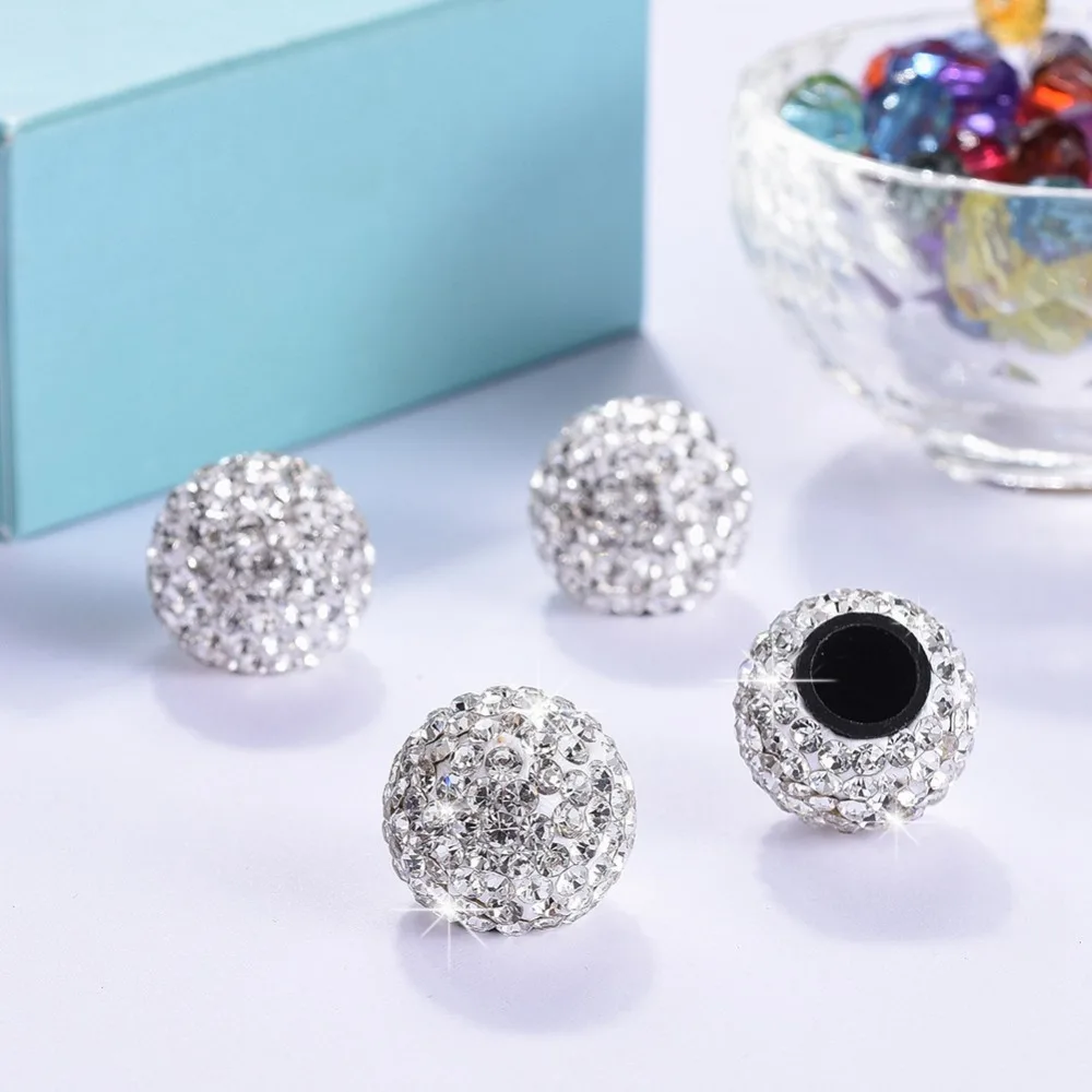 4 шт. колпачок клапана шины s Bling колпачок ступицы колеса Стайлинг Украшение колеса клапан пыли колпачок s
