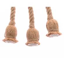 Креативное крутое плетение из веревки в американском стиле в деревенском стиле ретро ностальгические лампы для гостиной бар Эдисона декоративная лампа накаливания