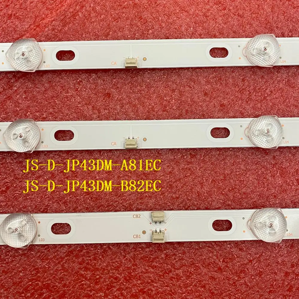 Tira para Js-d-jp43dm-a81ec Milímetros 8led6v Led Backlight Js-d-jp43dm-b82ec 80227 E43dm1000 Mcpcb 3 Pçs - Set 828 - Image 3