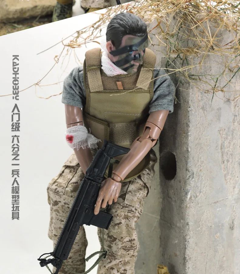 Фабричная поставка из Товары Творческий-1/6 солдат Nb03 Набор игрушечных пистолетов 30 см суставов военная модель солдат