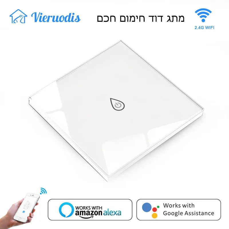  Smart Wifi Boiler Switch Water Heater Switches Voice Remote Control EU standard Touch Panel Timer O - 4000284646784