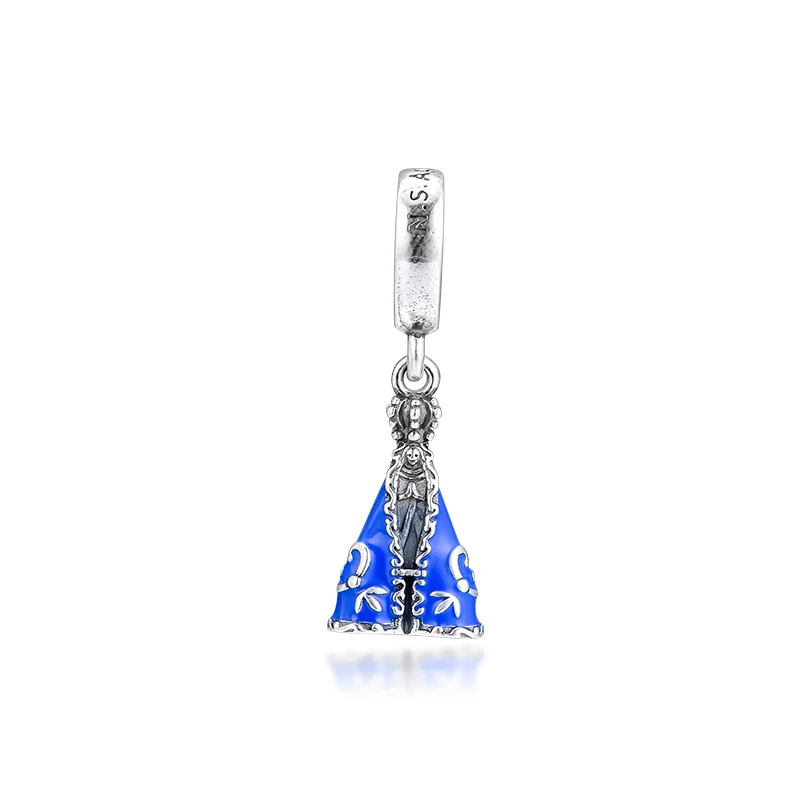 

Pandulaso DIY Beads Fits Bracelets & Bangle Nossa Senhora Aparecida Charm 925 Sterling Silver Jewelry For Woman Jewelry Making