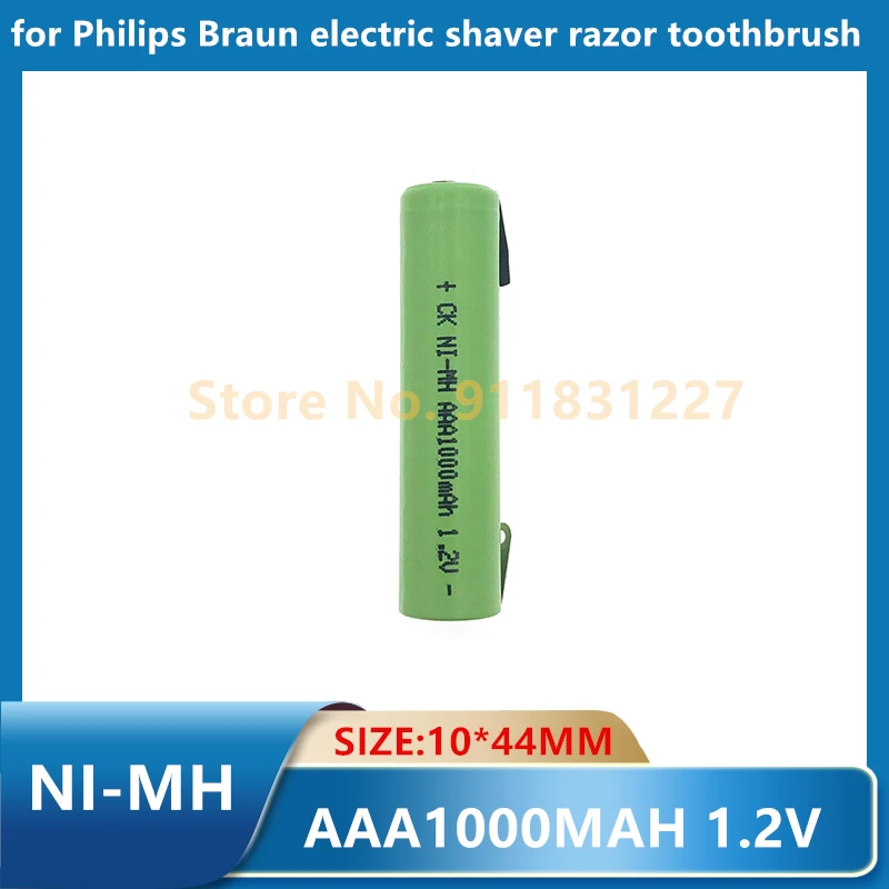1 2 в AAA перезаряжаемая батарея 1000 мАч 3A10440 NiMH с штифтами для Braun электробритва