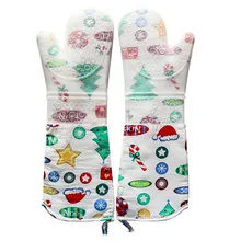 Силиконовые Прихватки для духовки, Длинные Профессиональные Термостойкие прихватки, Нескользящие перчатки с хлопковой внутренней подкладкой, инструмент для выпечки